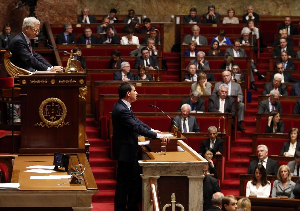 Foto: El primer ministro de Francia, Manuel Valls, durante su discurso a la Asamblea Nacional en París (Reuters).