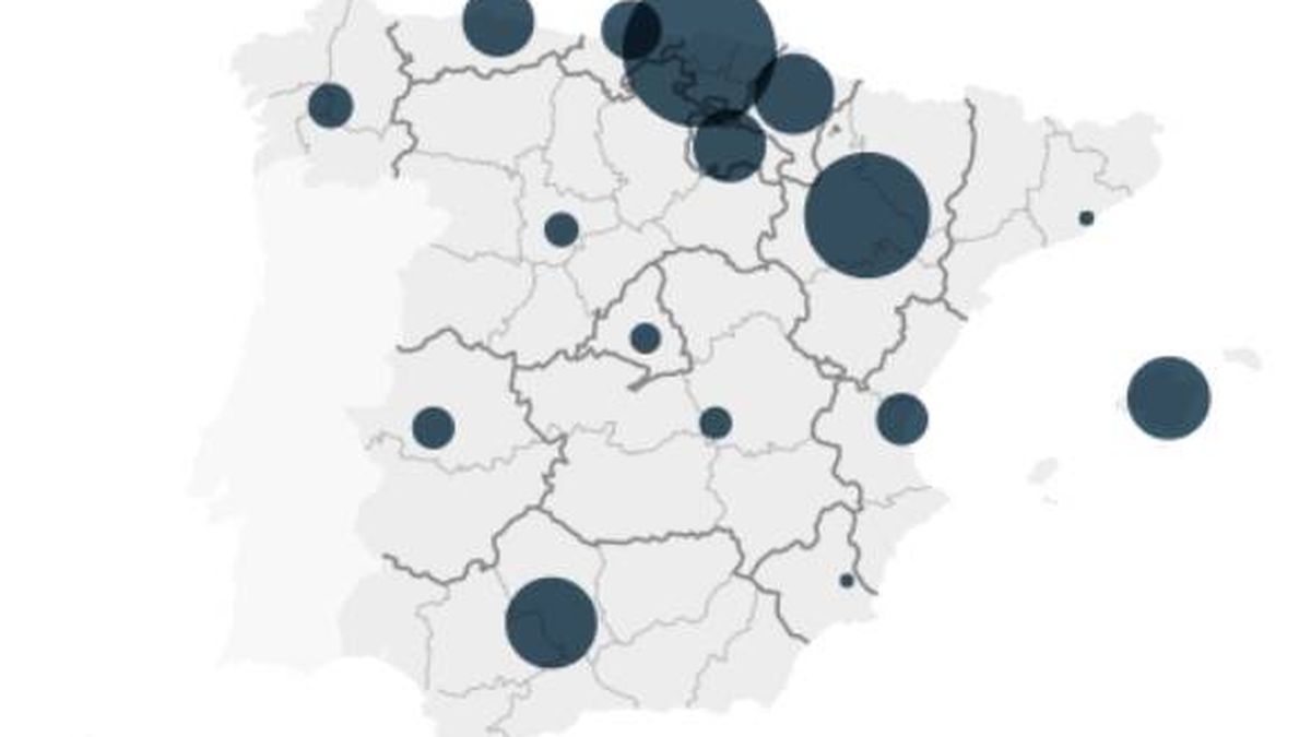 Mapa de las viviendas del Sareb: dónde están y cuántas hay en España