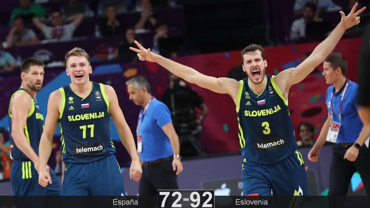 Eslovenia pasa por encima de España y le aparta de la final de EuroBasket