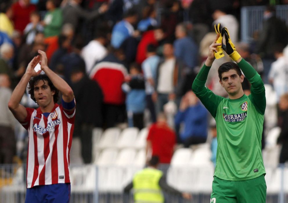Foto: Thibaut Courtois durante un partido con el Atlético (Reuters).