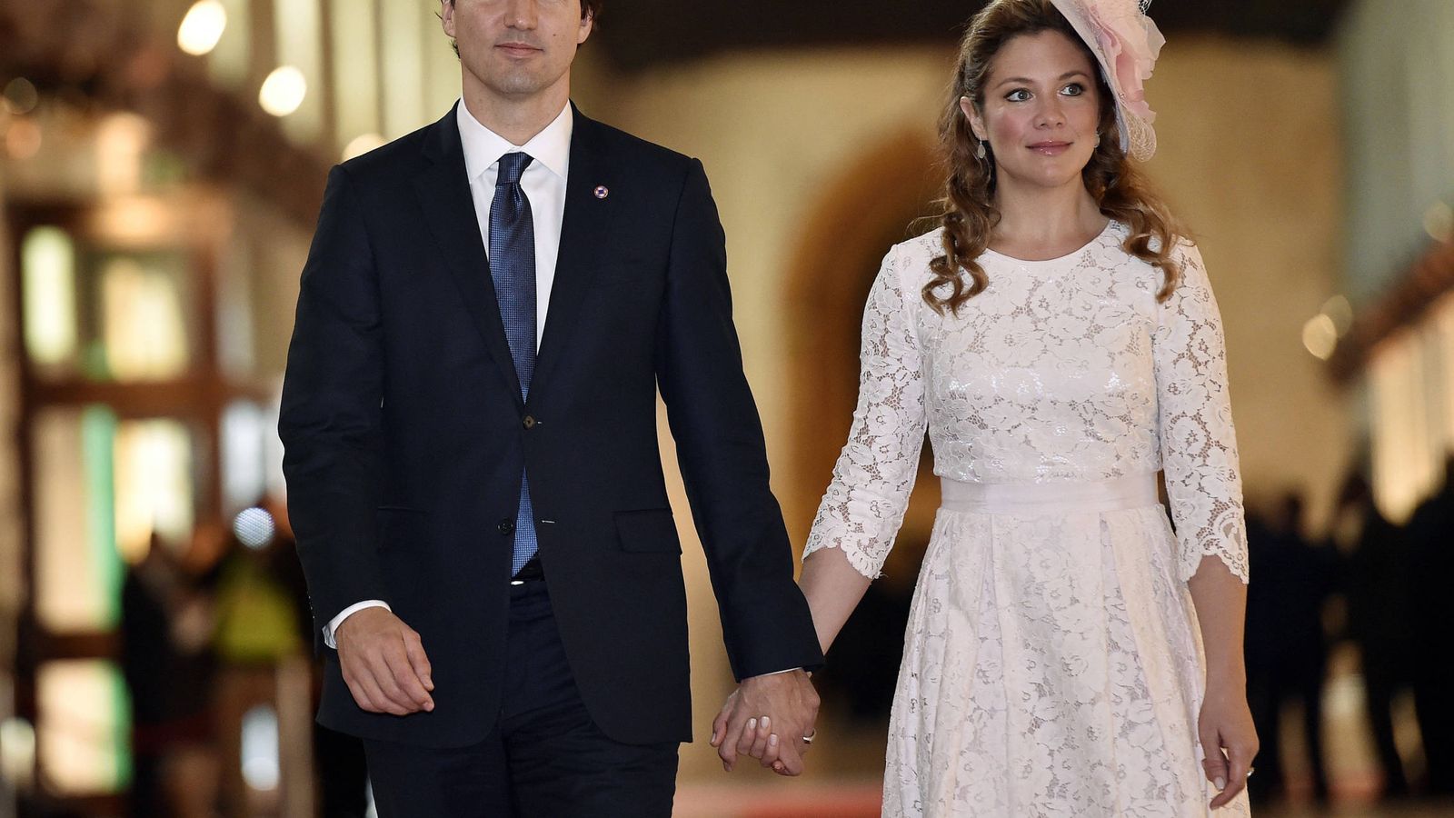 Foto: El primer ministro Trudeau, con su mujer. (Getty)