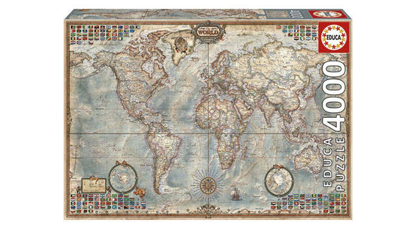 Puzzle mapa político del mundo de 4000 piezas
