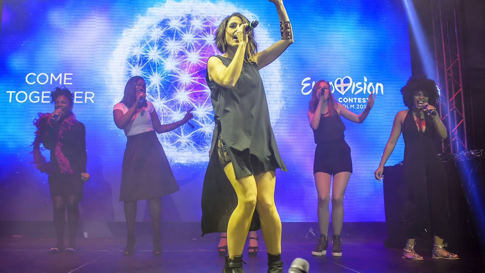 Foto: Barei, durante uno de los ensayos de Eurovisión 2016.
