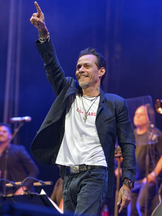 Marc Anthony, durante el concierto en Fuengirola. (EFE/Antonio Paz)