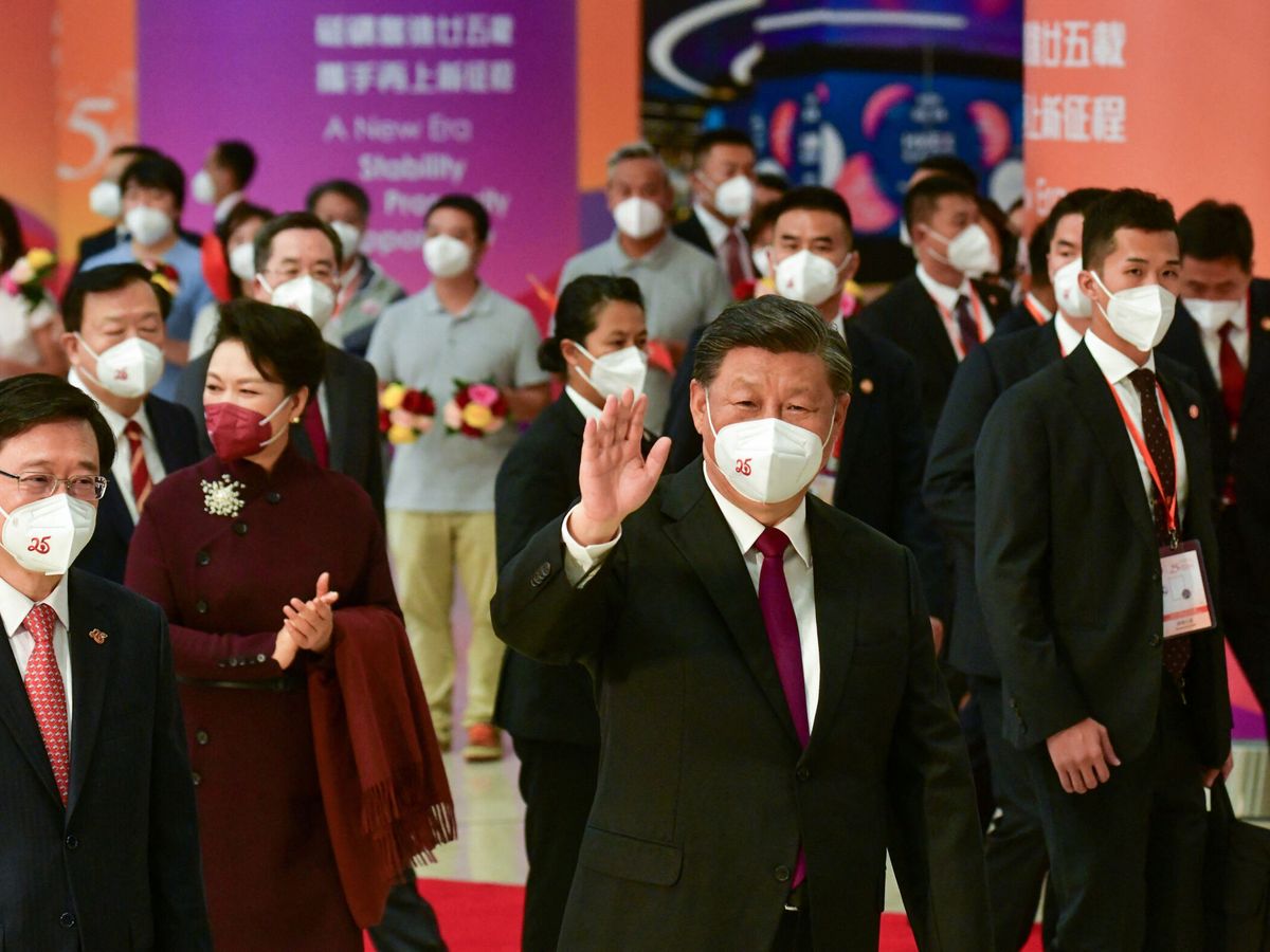 Foto: El presidente Chino Xi Jinping, en su visita a Hong Kong. (Reuters)