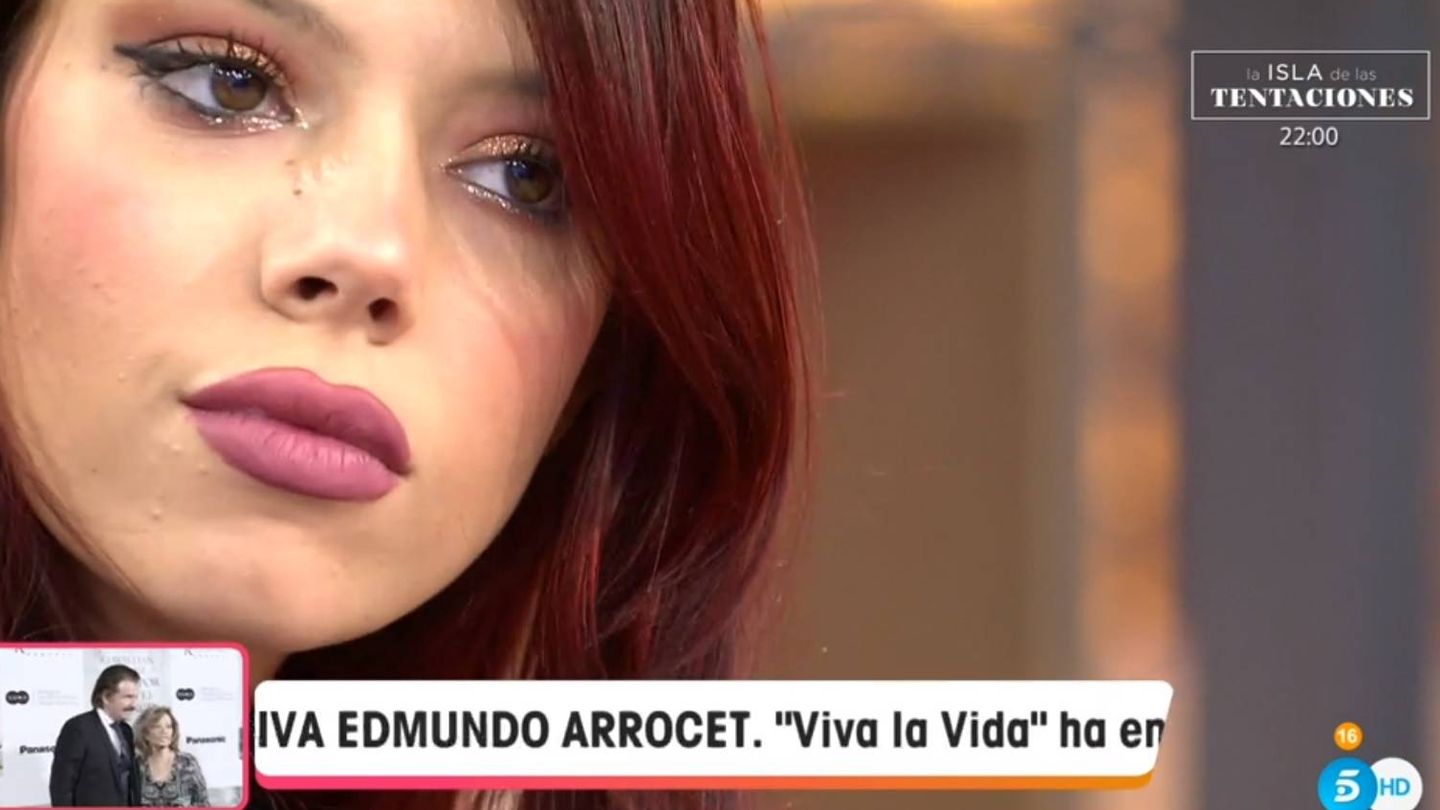 Alejandra Rubio hablando en 'Viva la vida'. (Telecinco).
