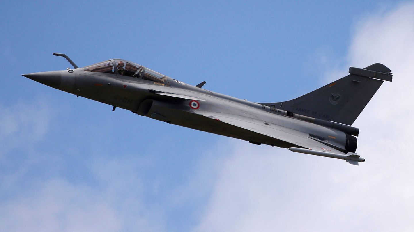 Un caza Dassault Rafale, durante el Paris Air Show de esa semana. (Reuters)