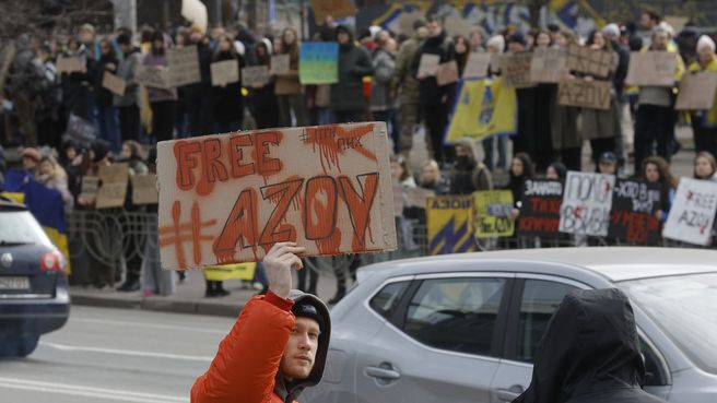 Foto de Multitudinaria manifestación en Kyiv 