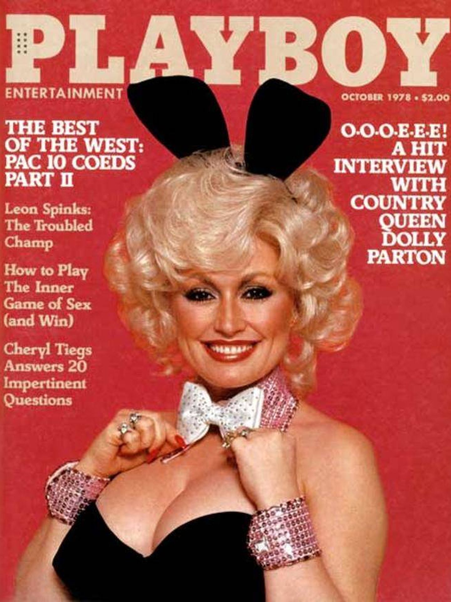 La portada con Dolly, en 1978. (Playboy)