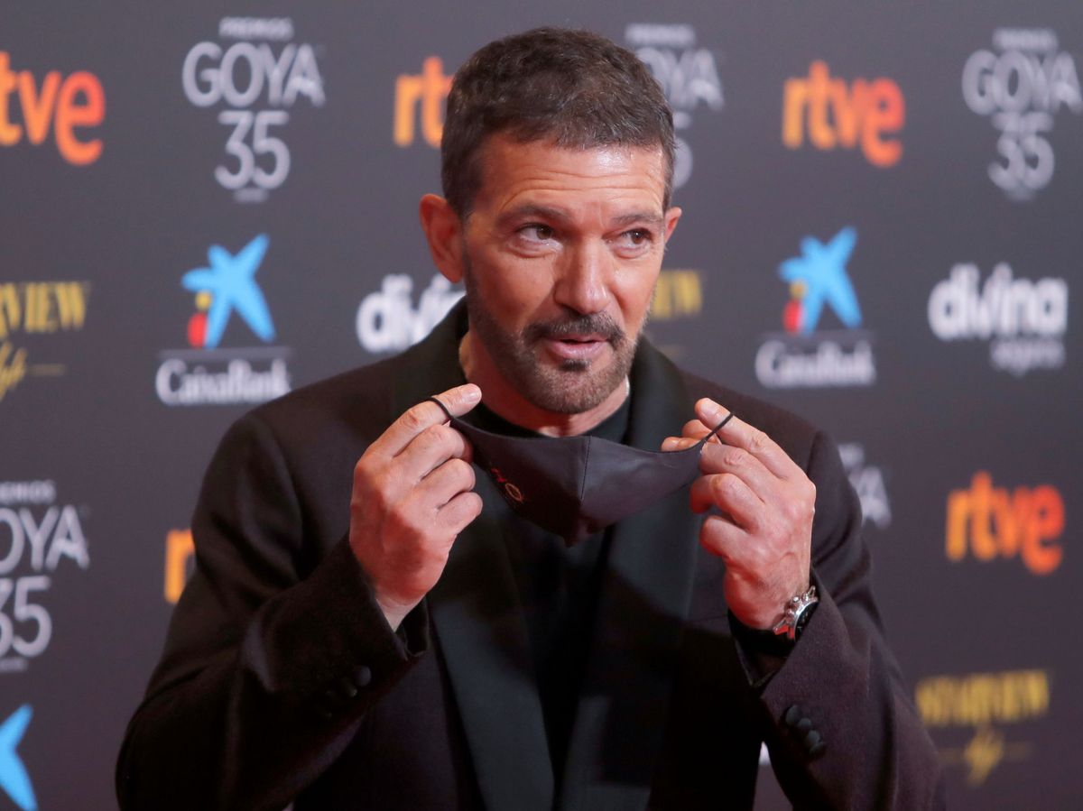 Foto: El actor Antonio Banderas durante la gala de los Goya 2021 (REUTERS)