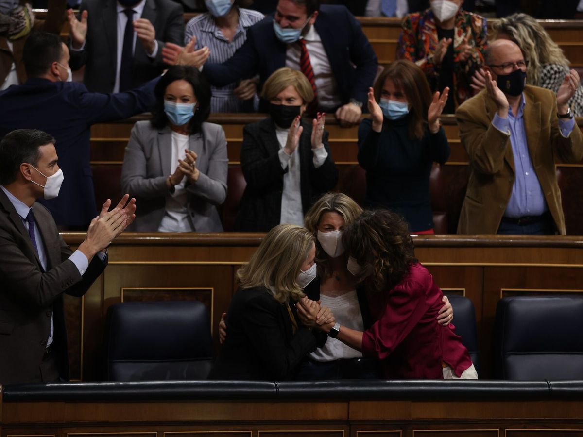 Foto: Aprobación de la reforma laboral en el Congreso. (EFE/ Kiko Huesca)