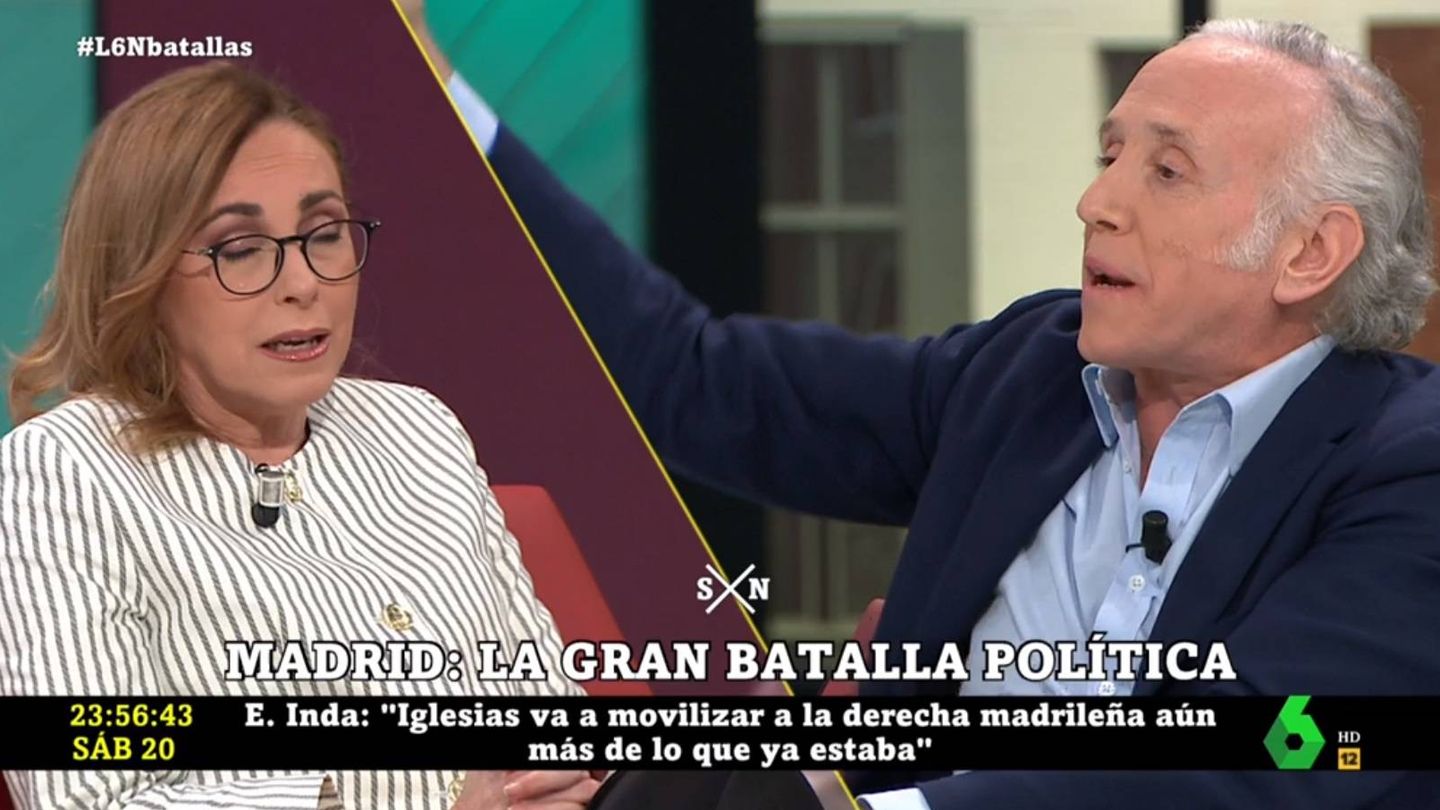 Rubio e Inda discutiendo en 'La Sexta noche'. (Atresmedia).