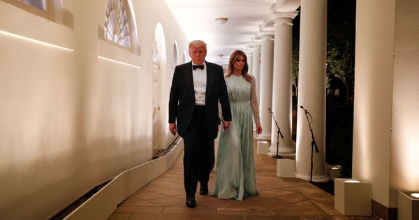 Foto: Donald y Melania Trump, en la Casa blanca. (Reuters)