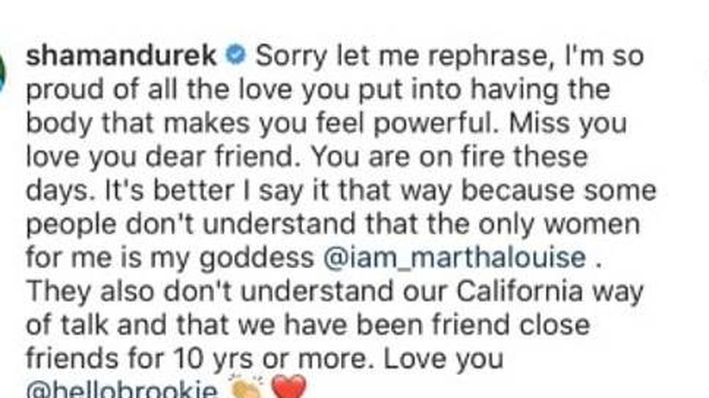 Mensaje de Durek en Instagram. (IG)