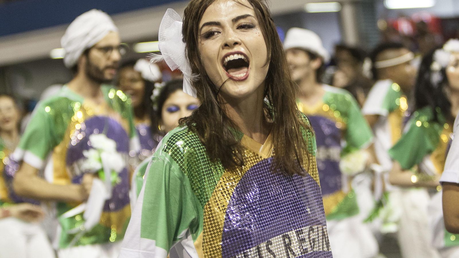 Foto: Brasileña desfila en el Carnaval de Sao Paulo en Brasil. (EFE)