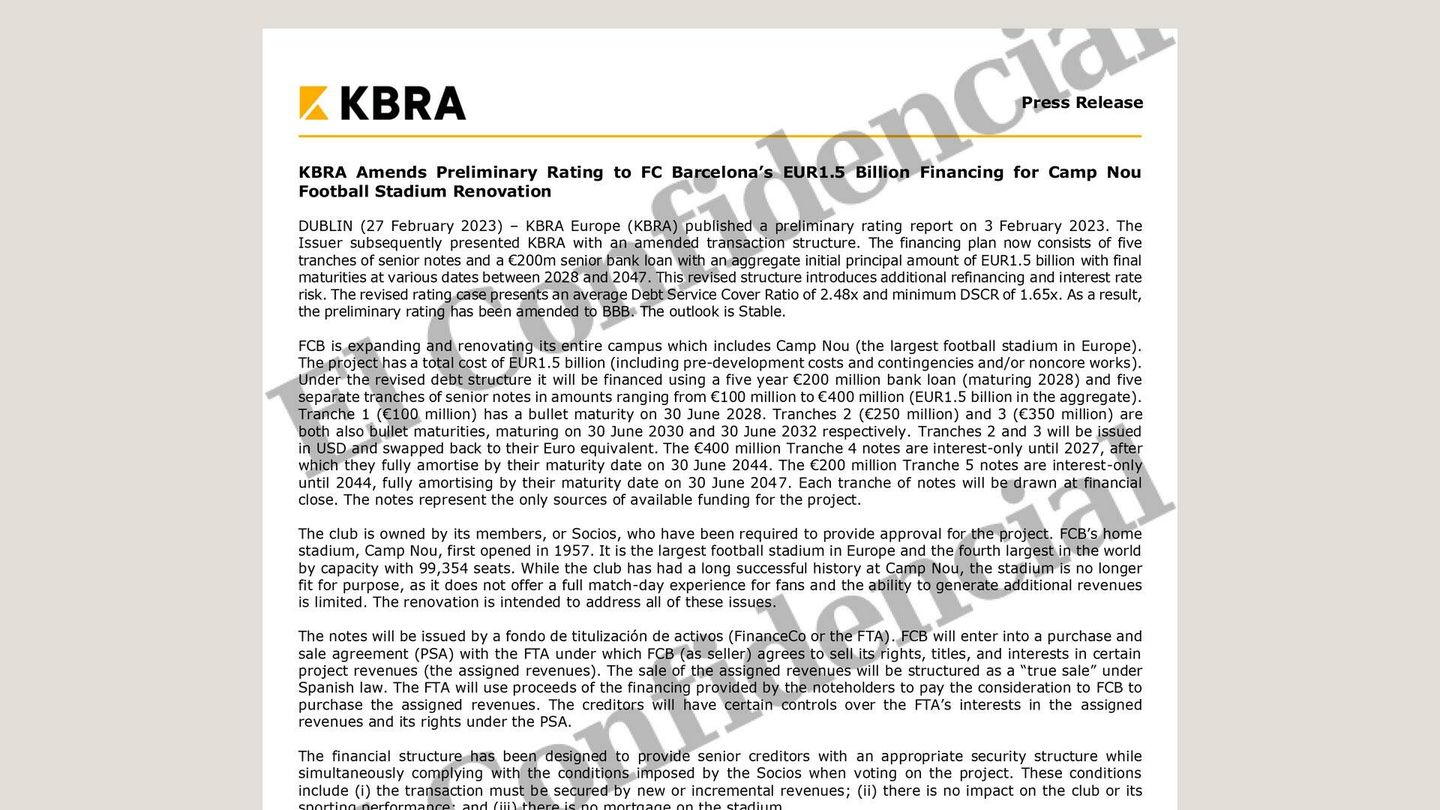 Consulte aquí el nuevo informe de KBRA.