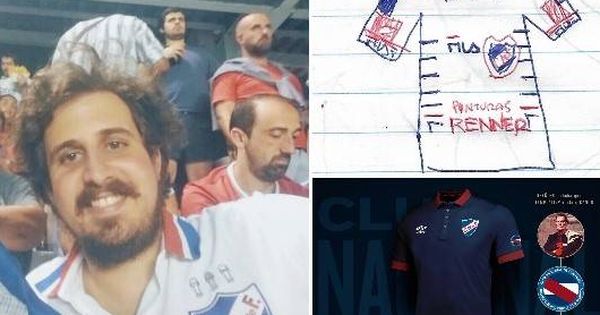 Foto: Nacho dibujaba camisetas del Nacional desde los dos años y ahora su diseño puede ser la nueva equipación.
