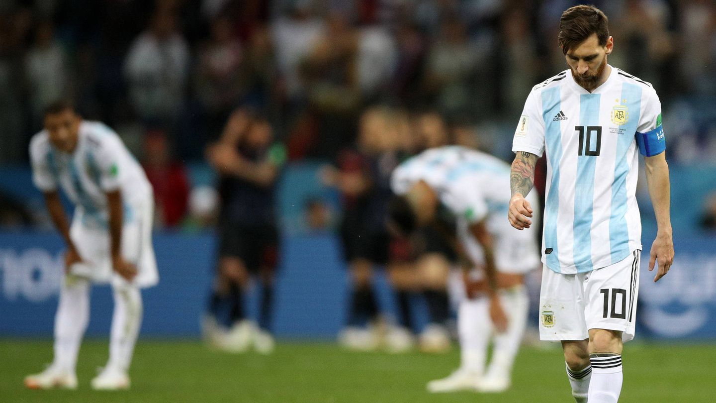Messi mostró una actitud indolente ante Croacia. (Reuters)
