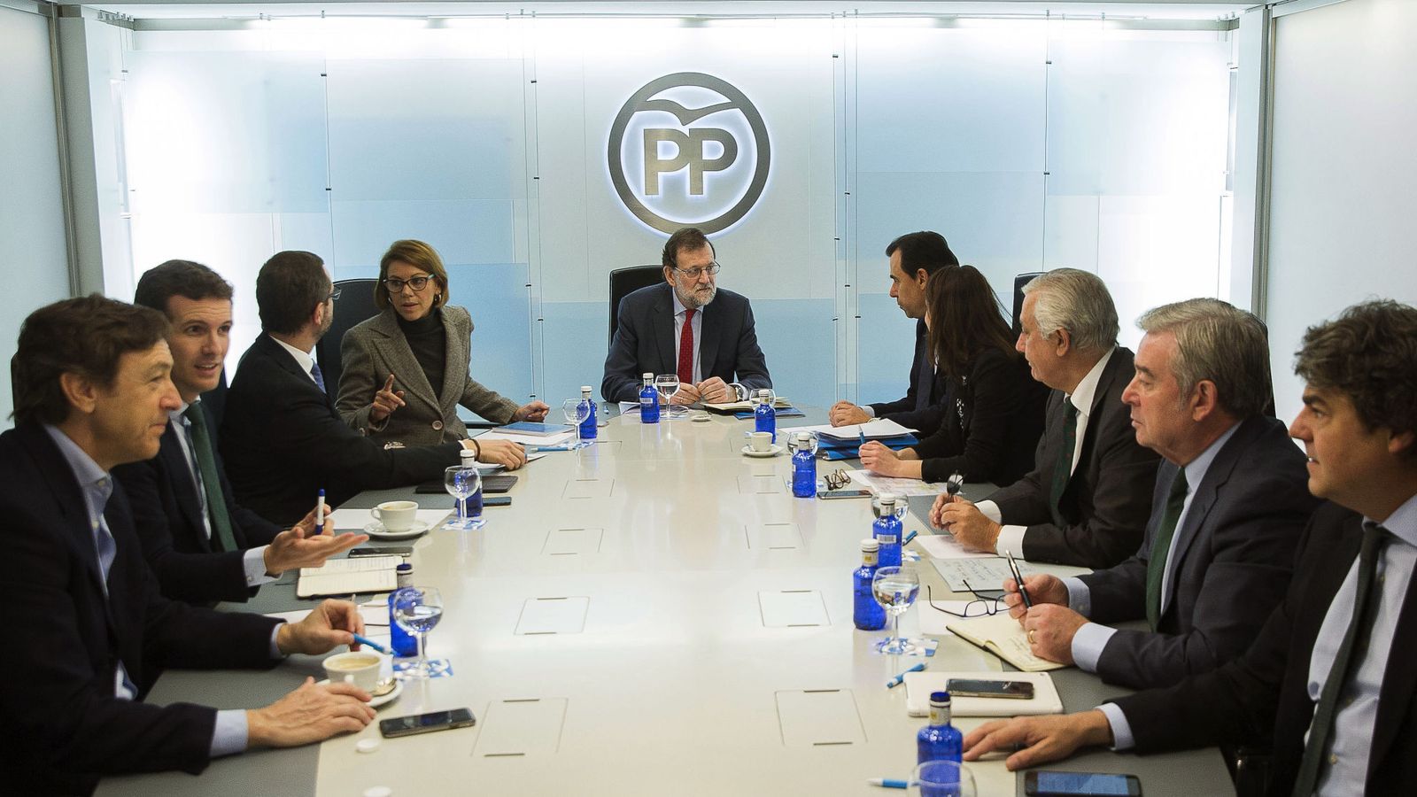 Foto: Reunión del comité de dirección del PP. (EFE)