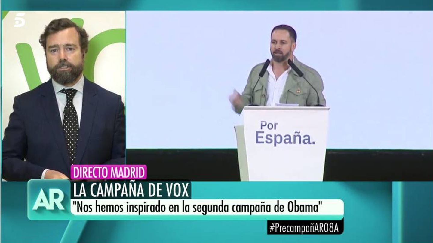 El vicesecretario de Vox, Ivan Espinosa de los Monteros. (Mediaset)