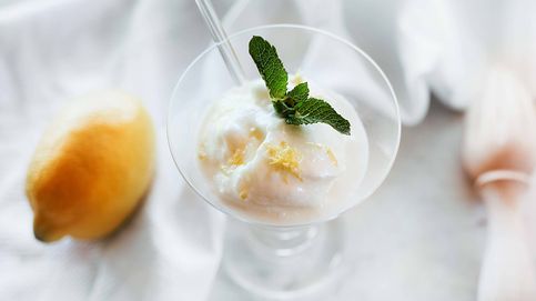 Sorbete cremoso de limón, un helado muy fácil elaborado sin lácteos