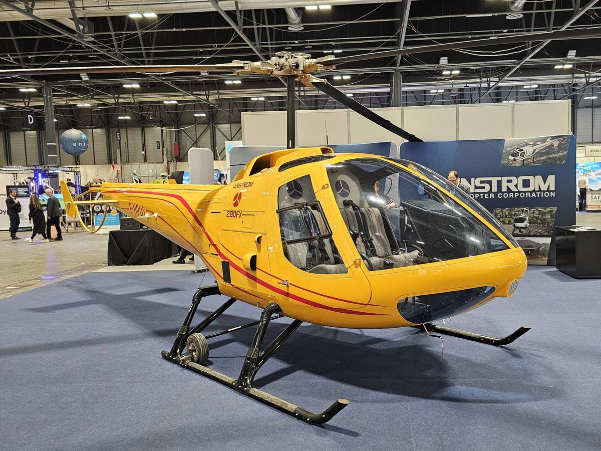Foto: Así es el helicóptero 280FX, el modelo siniestrado en la M-40 de Madrid (J. F.)