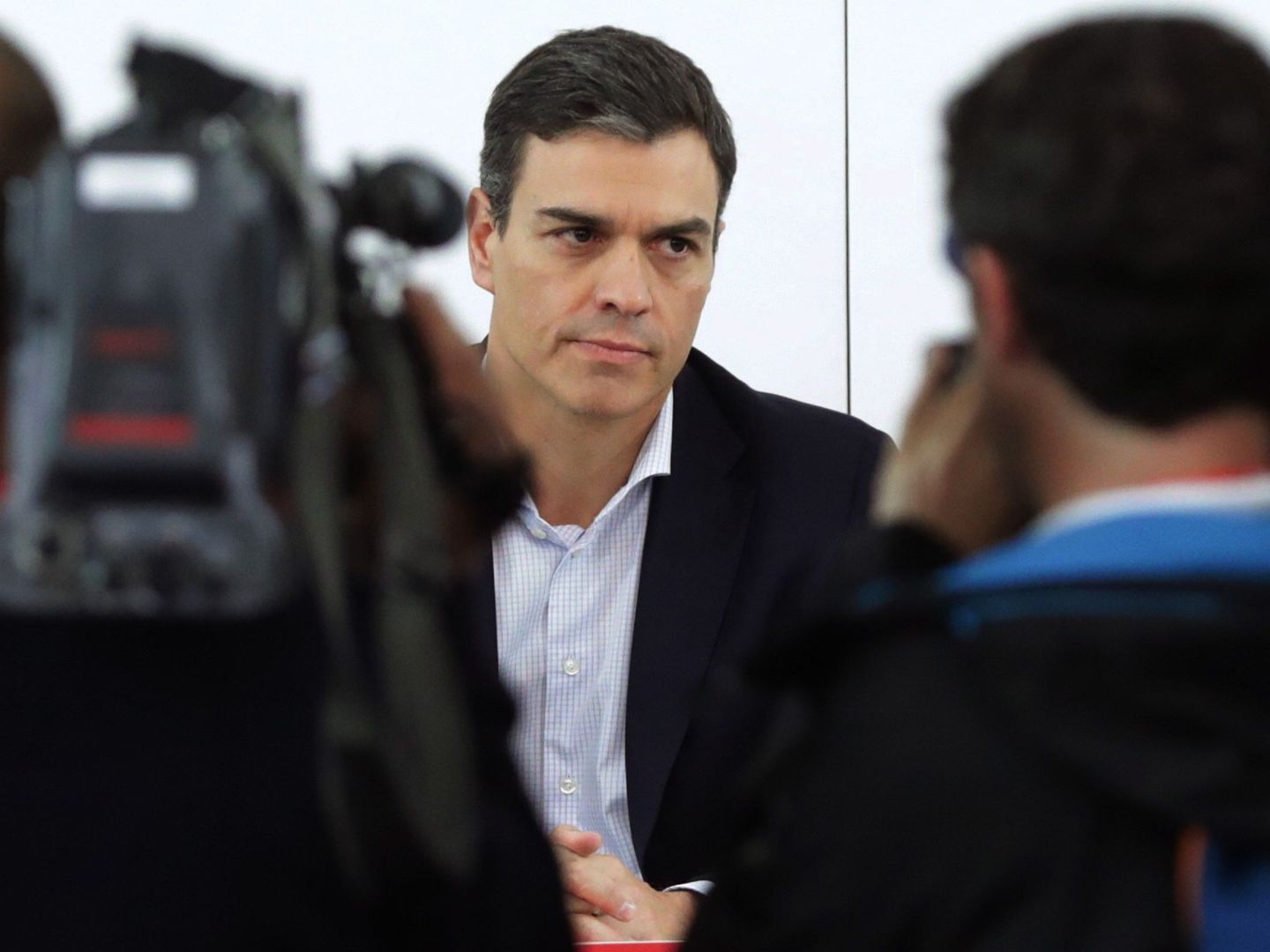Pedro Sánchez, durante la reunión de la Ejecutiva Federal del partido el pasado viernes. (EFE)