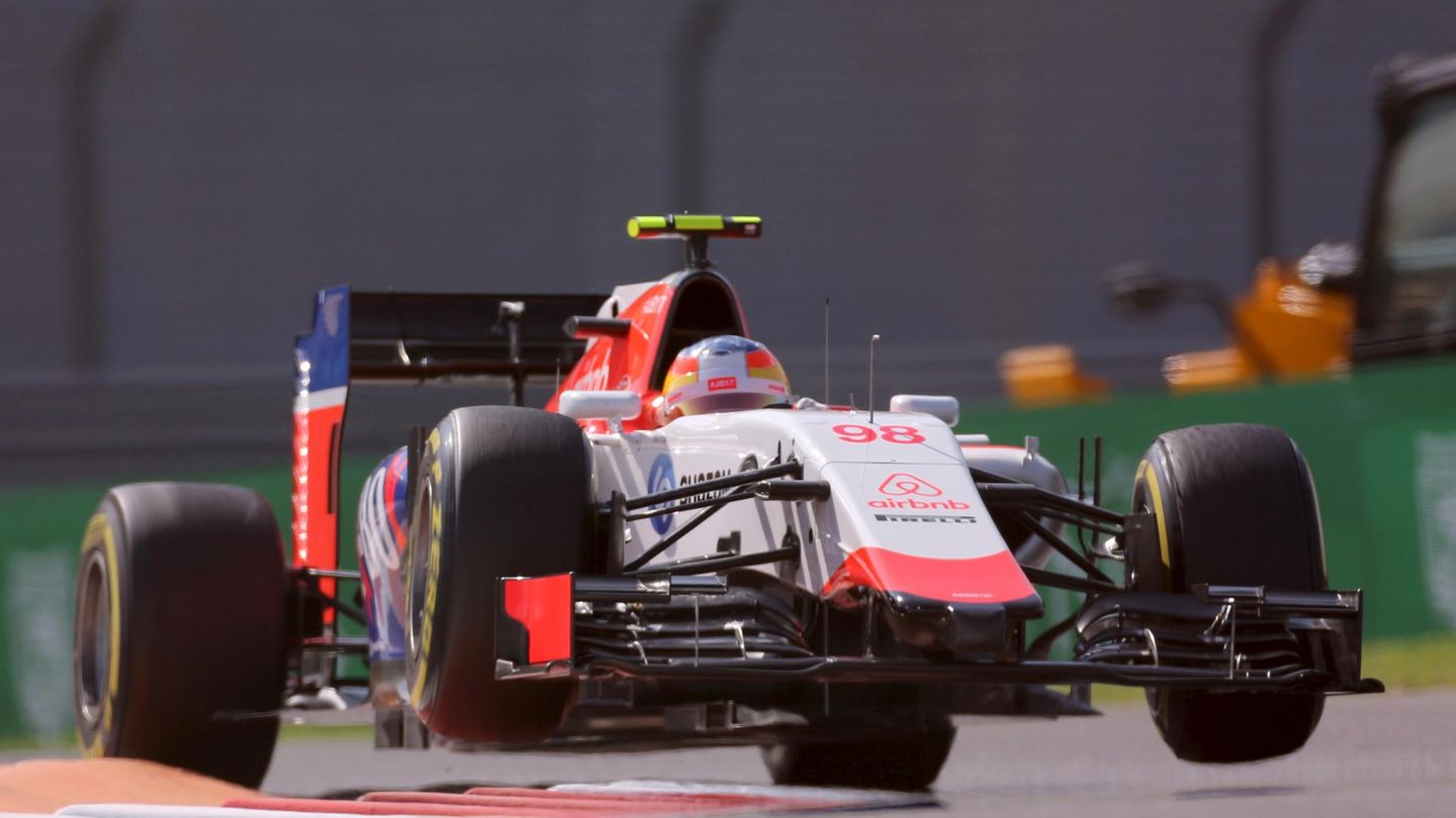Merhi, con el equipo Manor en Yas Marina en la Fórmula 1, 2015 (REUTERS/Hamad I Mohammed)