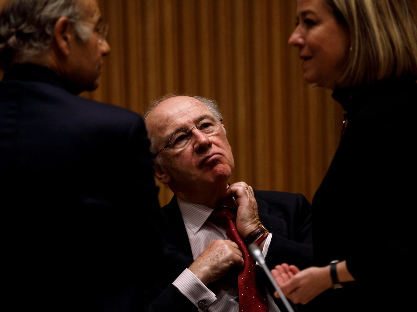 Rodrigo Rato en su reciente comparecencia en el Congreso. (Reuters)
