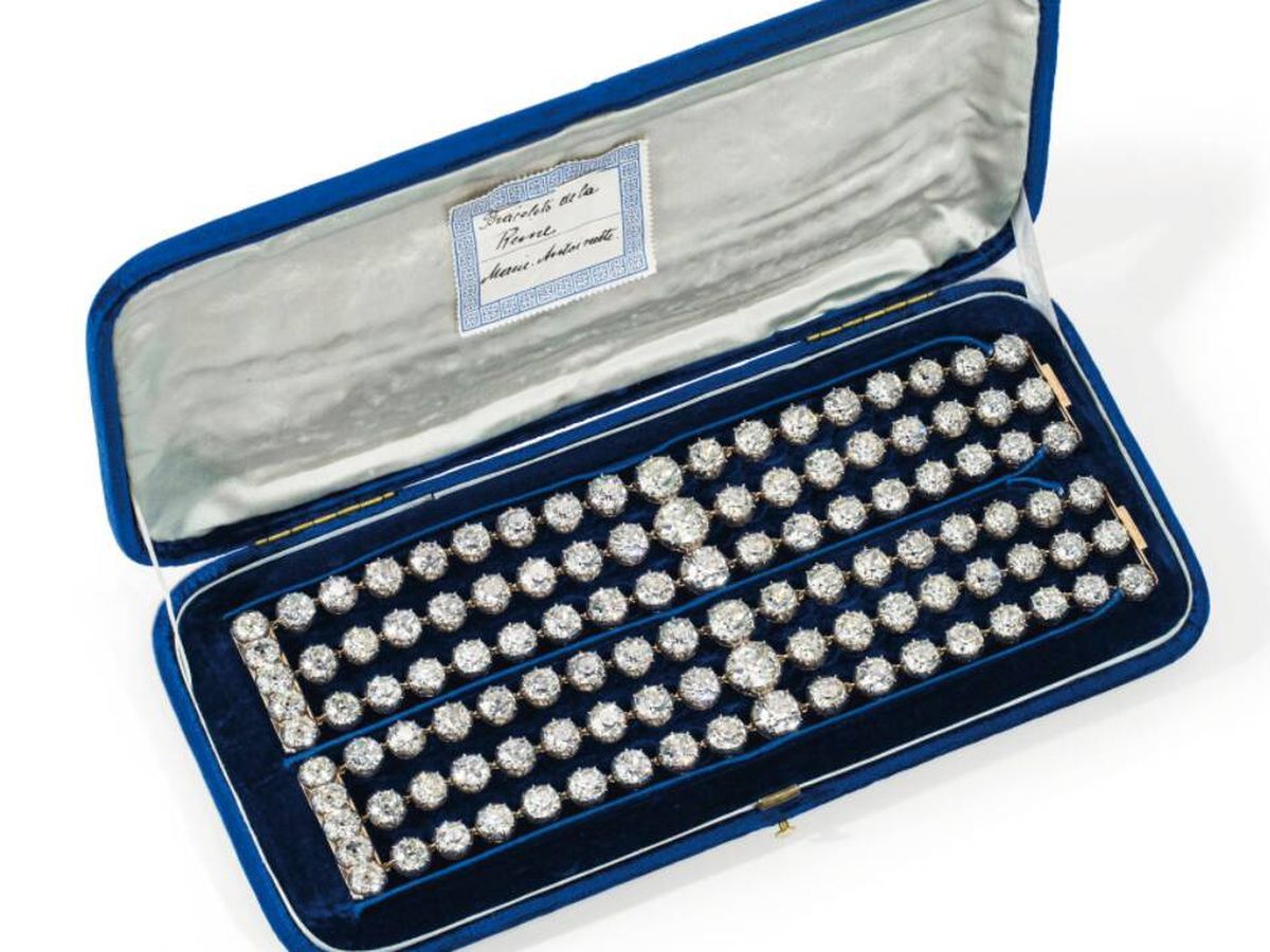 Foto: Los brazaletes de diamantes subastados por más de 7 millones de euros (Christie's)