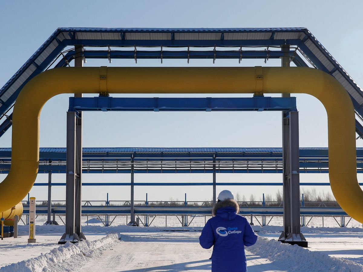 Foto: Tubería de Gazprom llamada "Power of Siberia", en la región de Amur. (REUTERS/Maxim Shemetov)