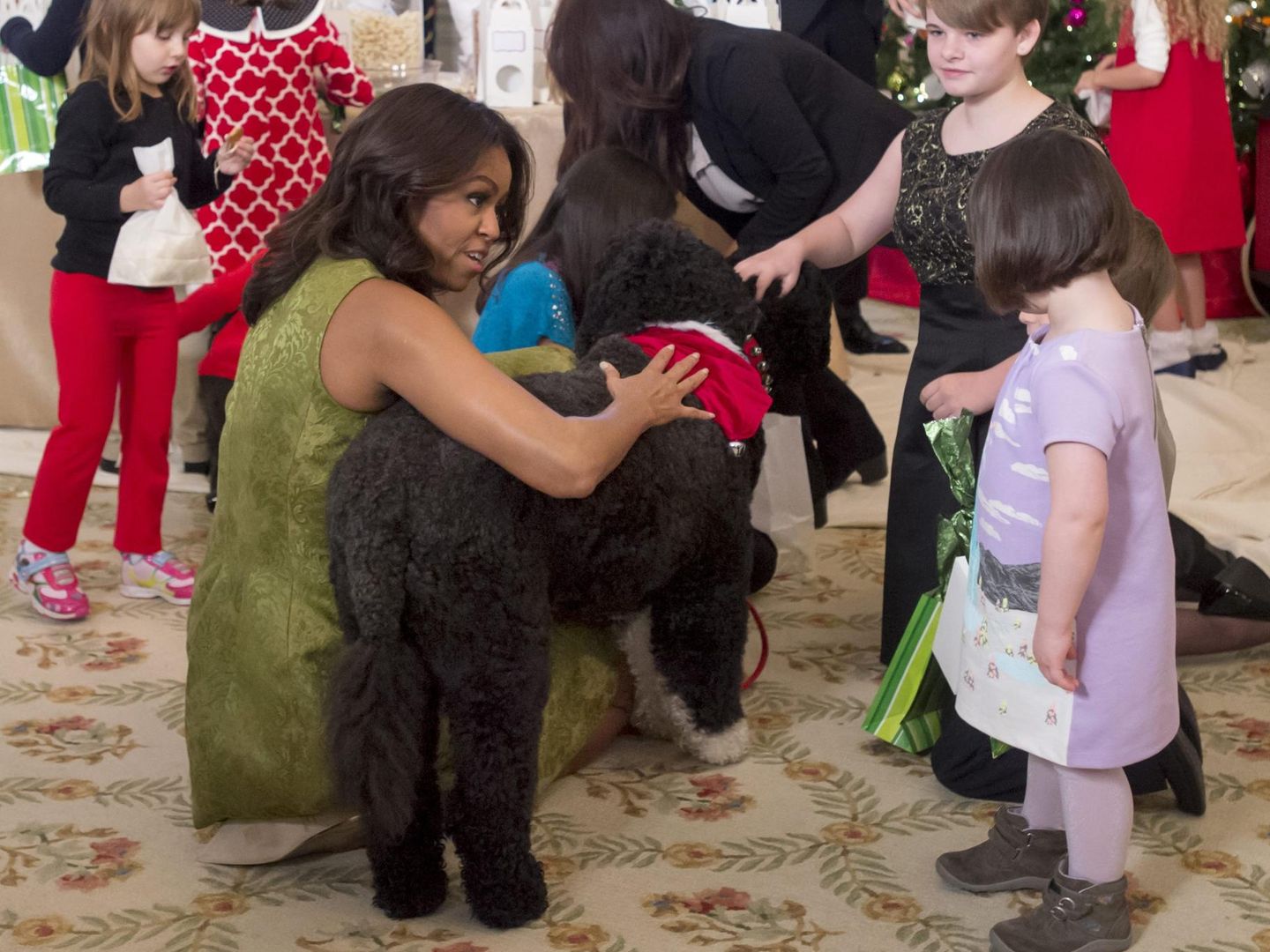 Los perros de la familia Obama eran muy populares. Foto EFE