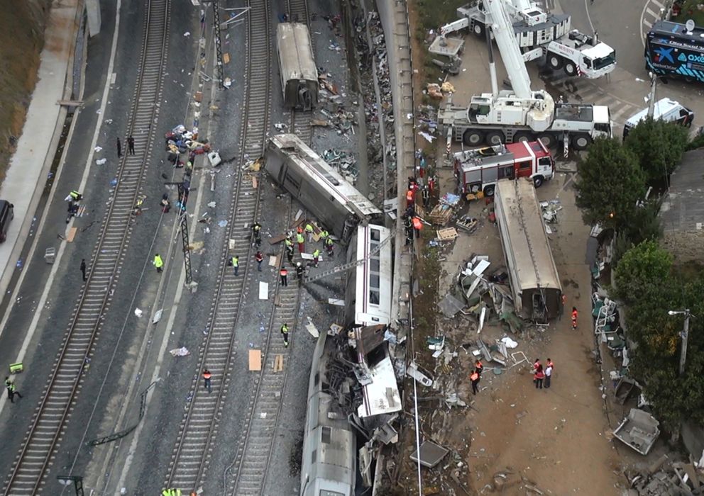 Foto: El accidente de tren de Santiago (Reuters)