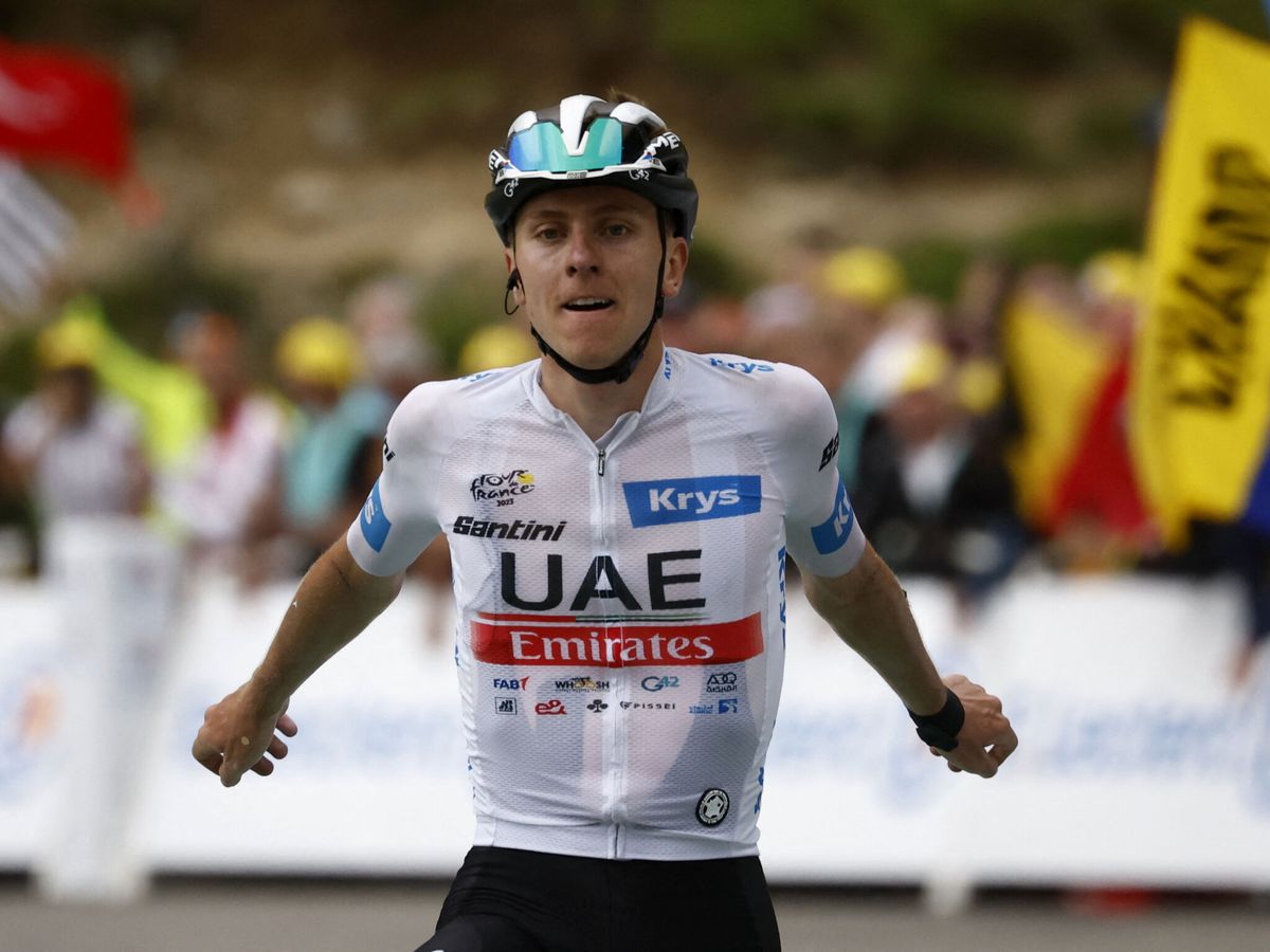 Foto: Pogacar, en la sexta etapa del Tour de Francia. (Reuters/Stephane Mahe)