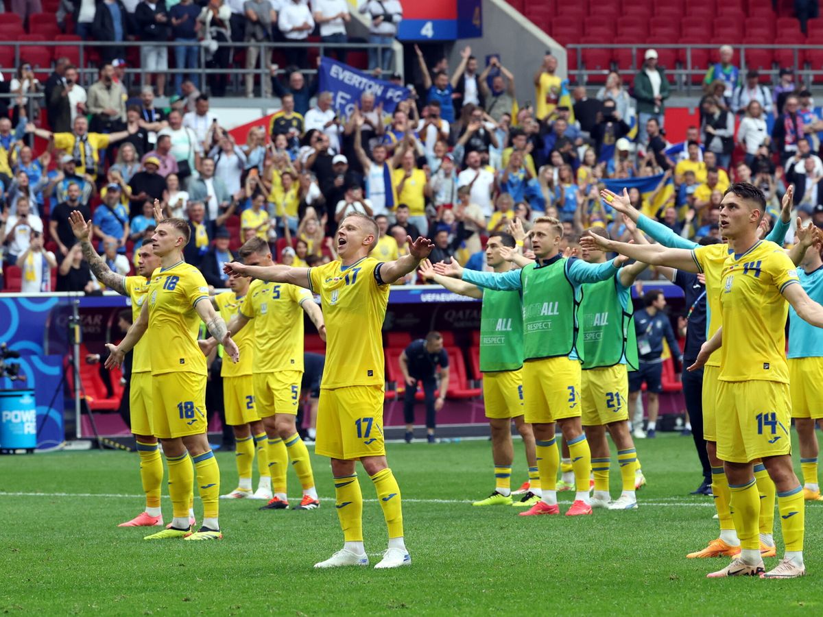 Foto: Ucrania ganó a Eslovaquia. (EFE/Georgi Licovski)
