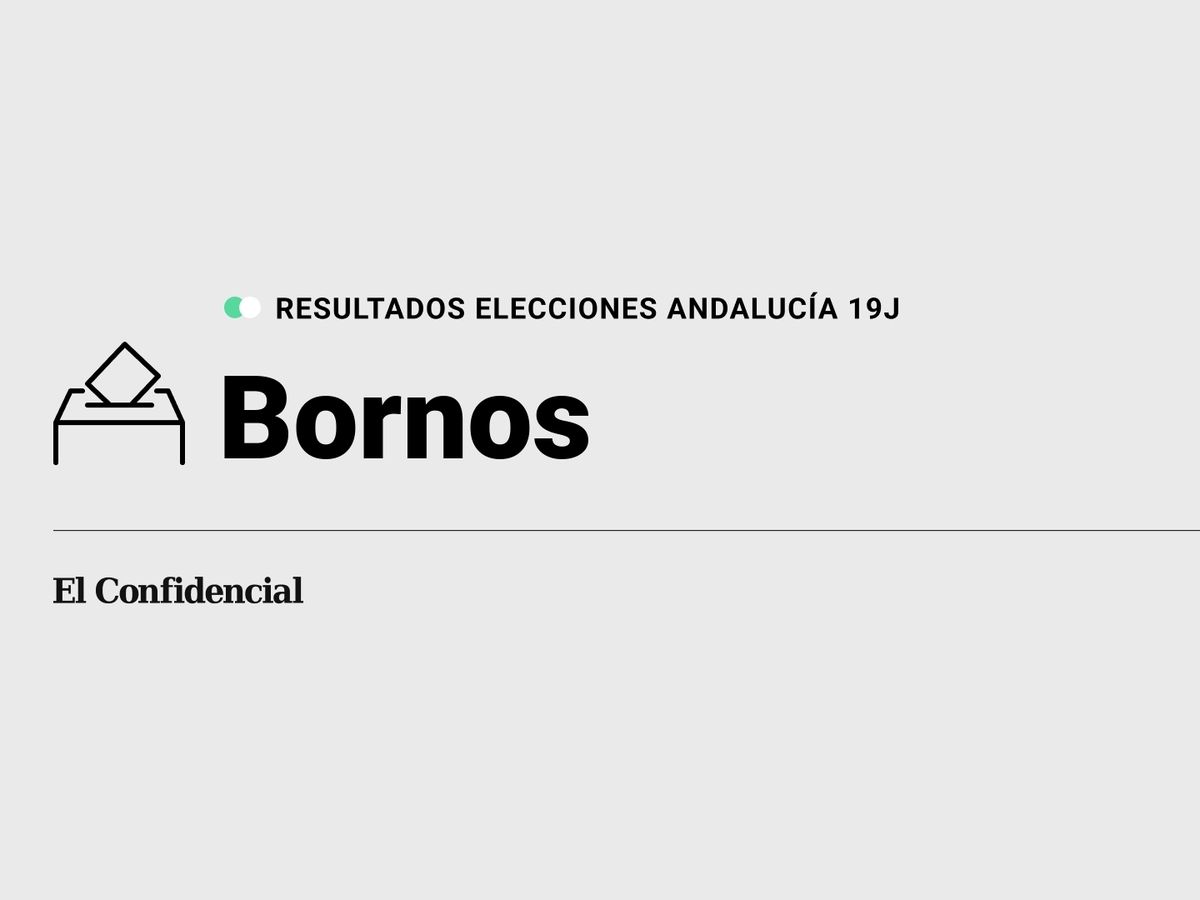 Foto: Resultados en Bornos, Cádiz, de las elecciones de Andalucía 2022 este 19-J (C.C./Diseño EC)