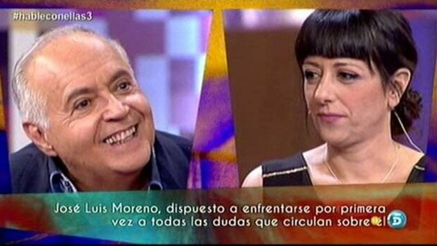 José Luis Moreno y Yolanda Ramos, en 'Hable con ellas'. (Telecinco)