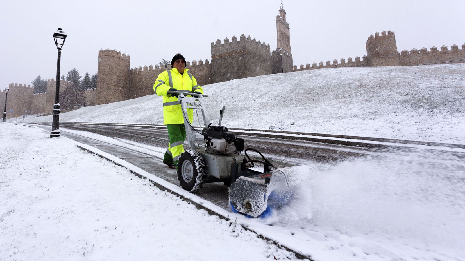 Foto: Siete provincias de Castilla y León están en alerta por frío y nieve. (EFE)