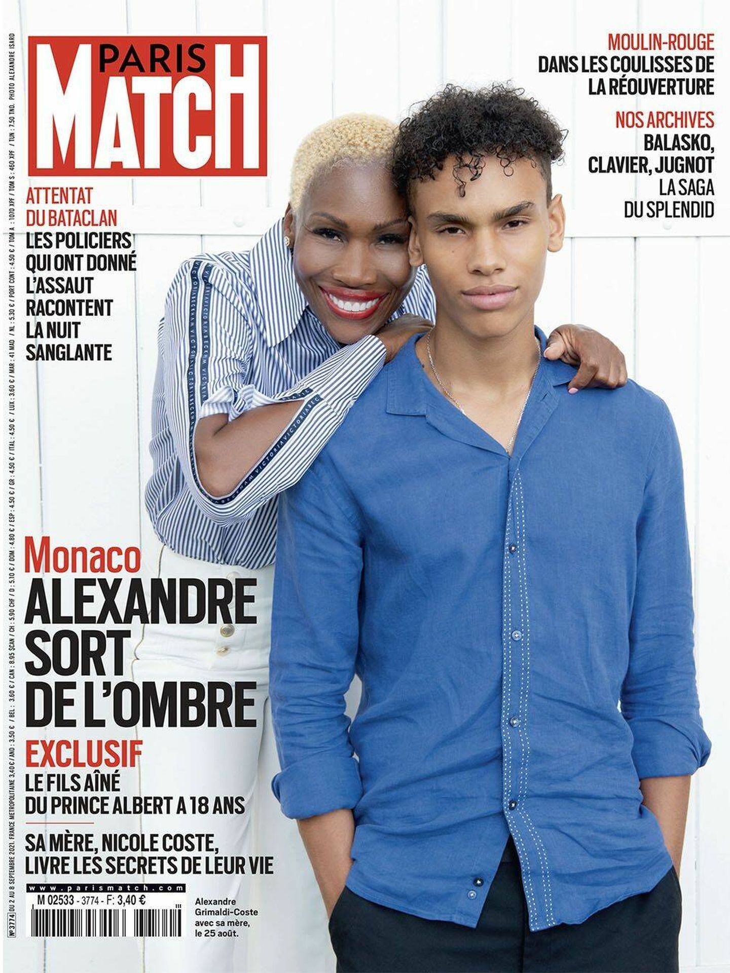 Nicole Coste y Alexandre, en la portada de 'Paris Match'. 