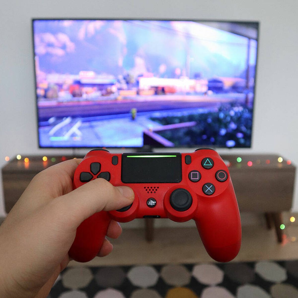 Mando inalámbrico Dualshock Rojo V2 PS4 · Sony · El Corte Inglés
