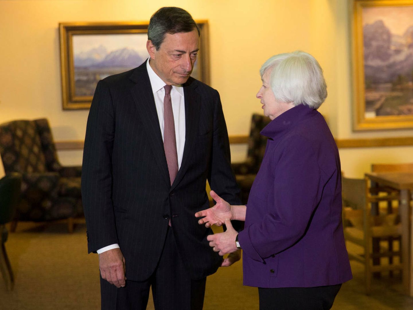 Janet Yellen y Mario Draghi. (Reuters)