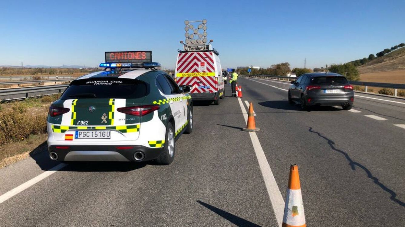 Un muerto y tres heridos en un accidente de tráfico en la A-92 en Purullena (Granada)