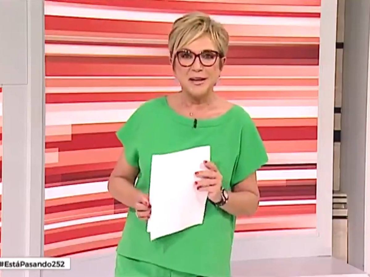 Foto: La presentadora Inés Ballester. (Telemadrid)