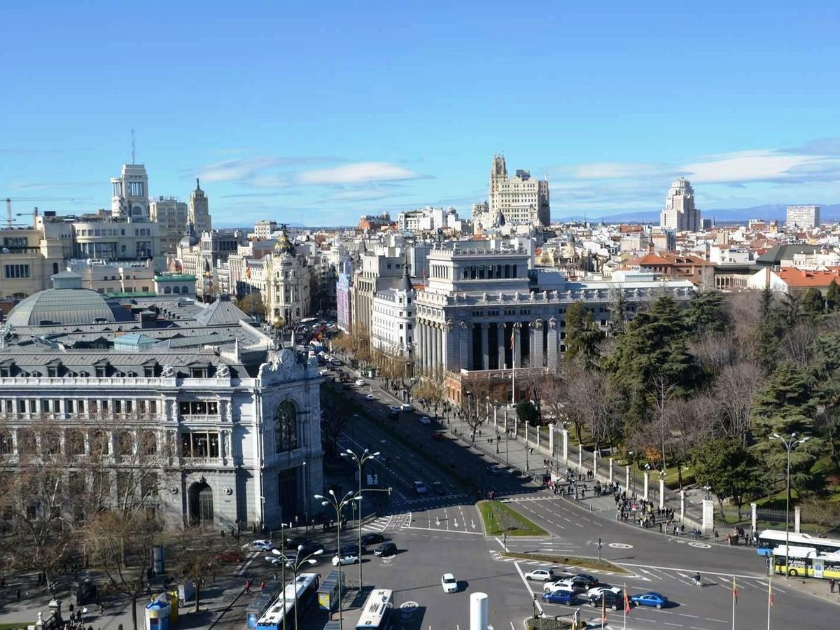Foto: Vistas desde el Palacio de Cibeles de Madrid. (Mirador Madrid)