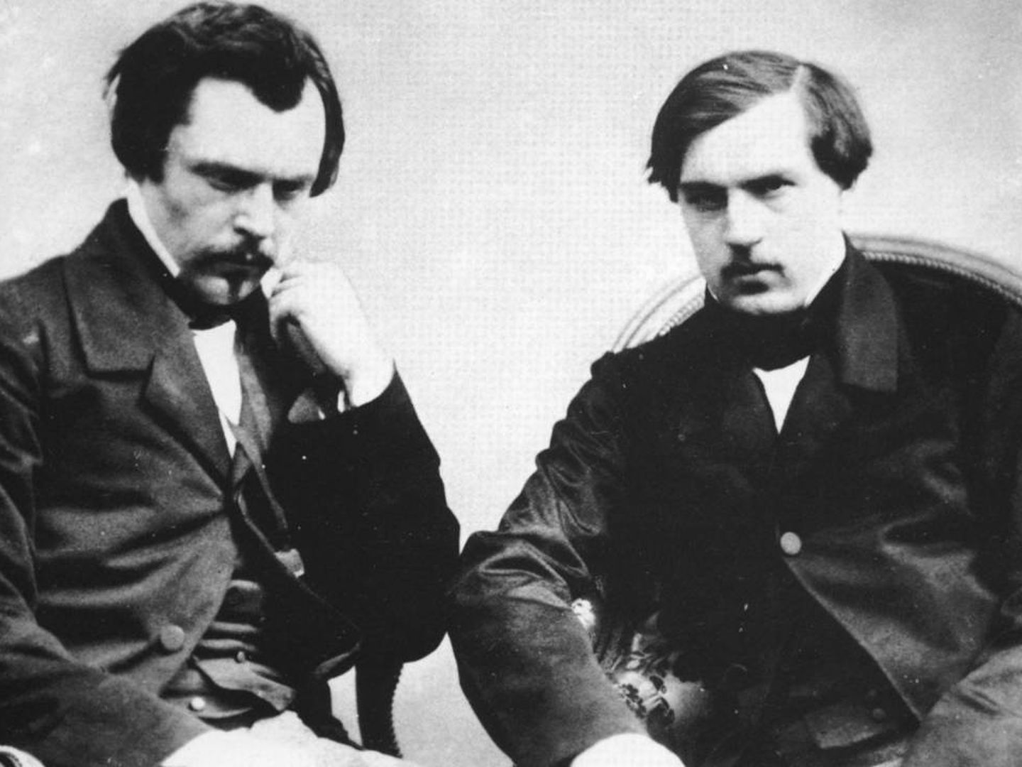 Edmund y Jules fotografiados por Nadar en 1855