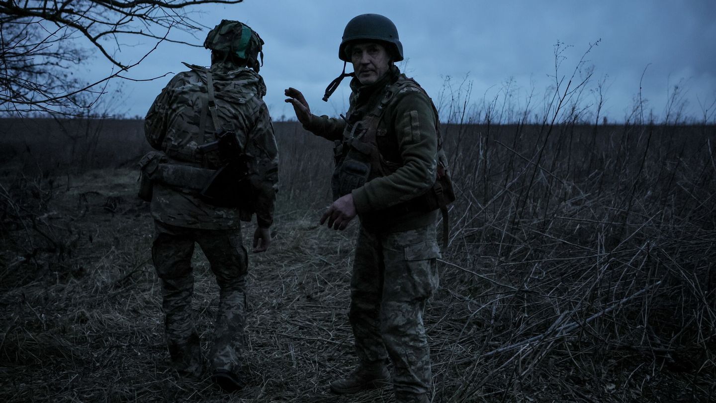 Kharkiv (Ukraine), 08 11 2023.- Servicemen of the 68th Separate Jager Infantry Brigade 