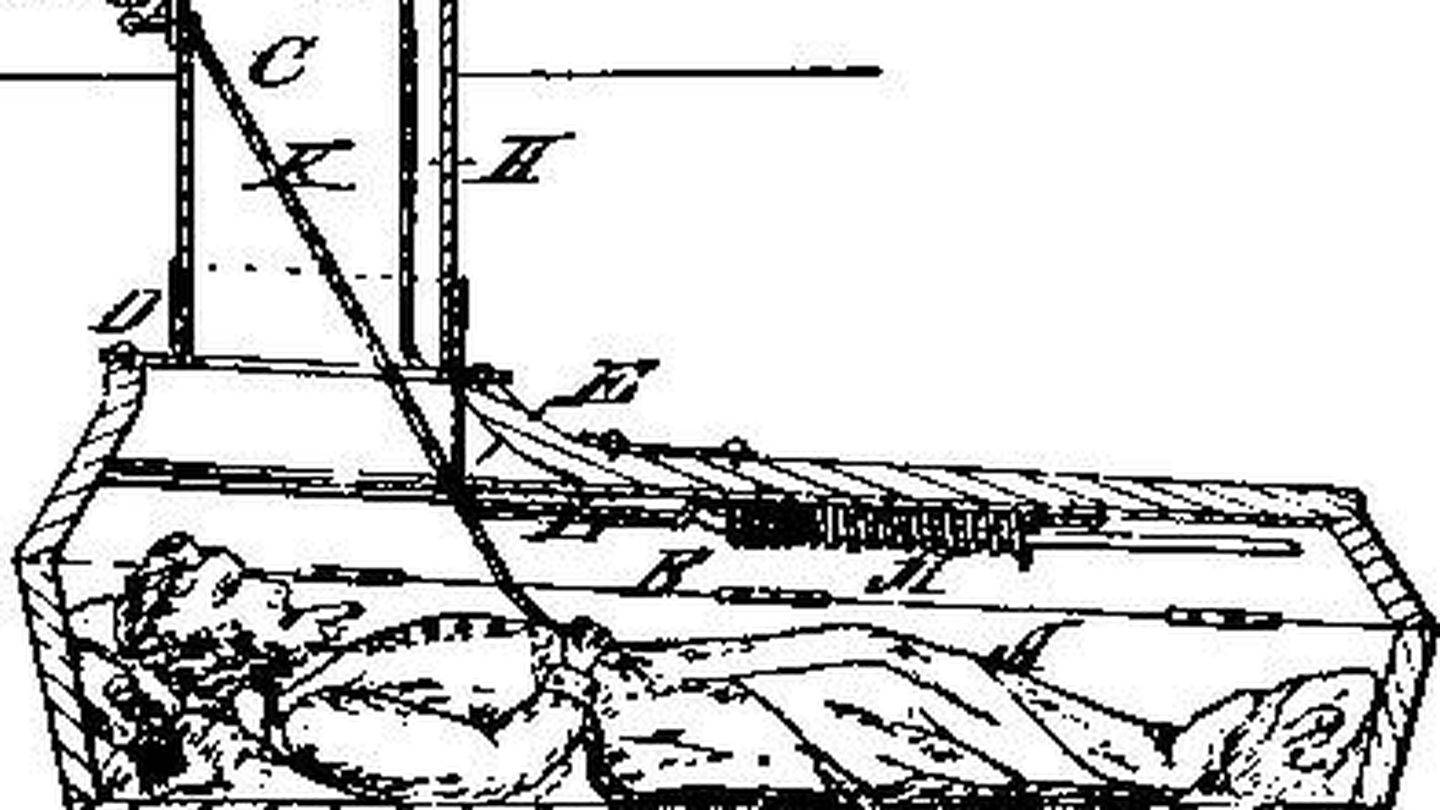 Imagen de la patente del ataúd de Vester