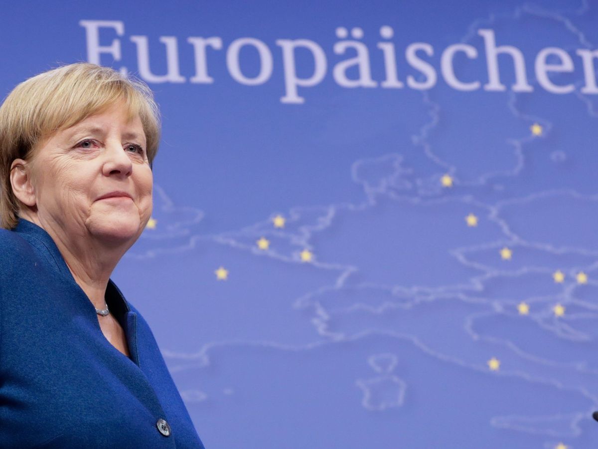 Foto: La canciller alemana, Angela Merkel, en un acto en Bruselas. (EFE)