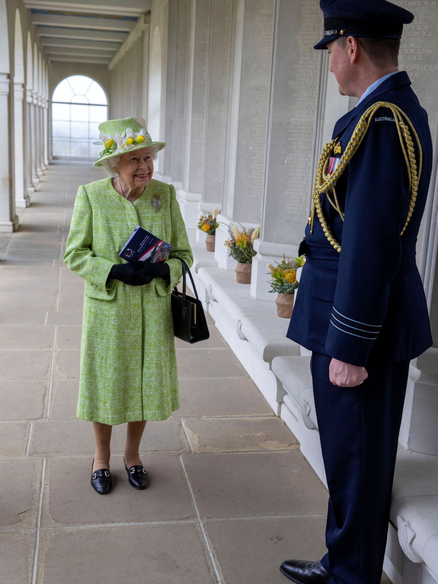 La reina Isabel, este miércoles. (Reuters)