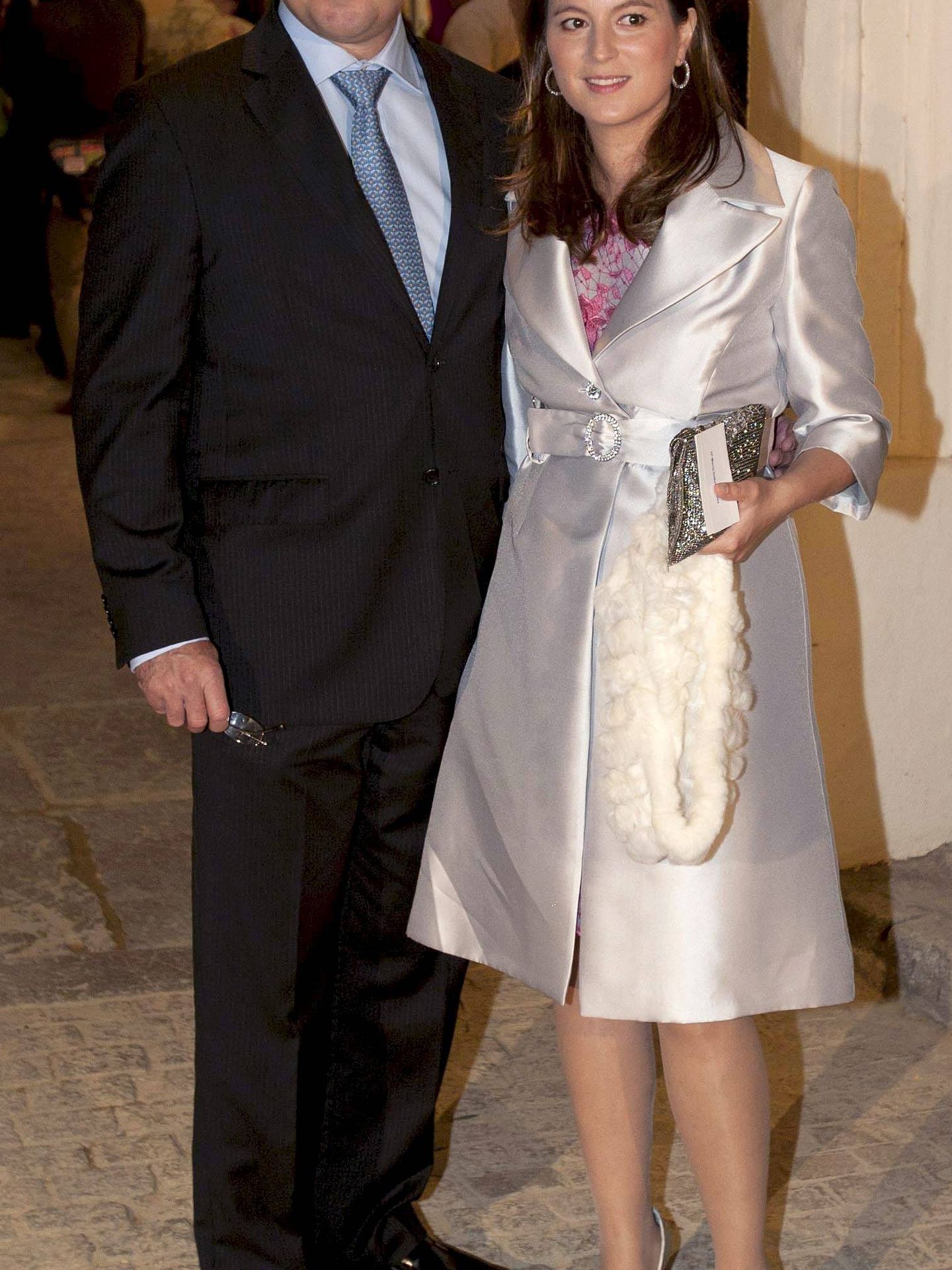 Chábeli Iglesias, con su marido, Christian Altaba, en 2010 en Jerez. (EFE)